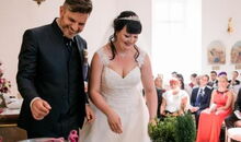 freie Trauung mit dem weltlichen Hochzeitsredner Markus Schäfler in der Schlosskapelle von Schloss Walkershofen