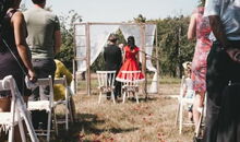 freie Trauungszeremonie auf einer Obstwiese mit dem weltlichen Hochzeitsredner Markus Schäfler