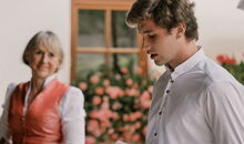 gute Wünsche der Gäste für freie Trauung