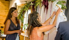 Trauzeugen in der Trauung auf der Meckatzer Sportalp