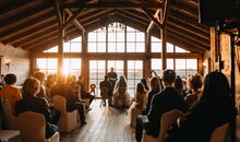 Trauung im Dezember mit jüdischen und christlichen Elementen im Landgasthof Lenderstuben Balzhausen