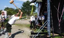 Hau den Lukas als eine der vielen Attraktionen auf der Festival Hochzeit