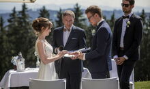 freier Theologe und weltlicher Trauredner Markus Schäfler bei einer Trauung in Isny im Allgäu