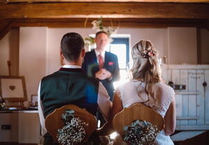 freie Trauung mit dem weltlichen Hochzeitsredner Markus Schäfler im Brauhaus Riegele, Augsburg