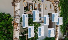 Deko für something blue wedding