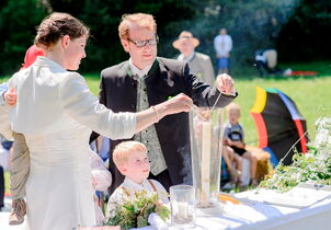 Trauung auf einer Waldlichtung Hermannsdorf bei Glonn