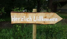 Willkommensschild zur Hochzeit im Kulturhof Erpfenhausen