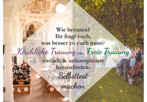 kirchliche Trauung vs. freie Trauung - heiraten mit Pfarrer oder Trauredner