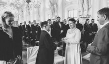 weltliche Trauungszeremonie mit Hochzeitsredner Markus Schäfler auf Schloss Hohenaschau: Knüpfen des Ehebandes