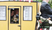 historische Postkutsche für die Hochzeit