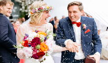 Freie Trauung in der Weilachmühle bohostyle bunt