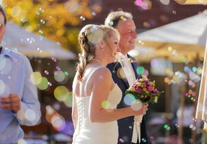 heiraten im goldenen Oktoberlicht
