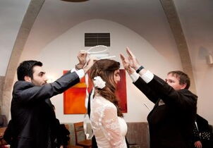 orthodoxer Krönungsritus mit Stephana