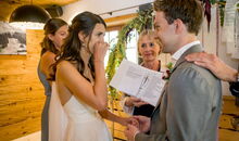 Berghochzeit mit Eheversprechen zum Weinen schön