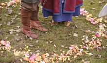 Mittelalterhochzeit im Wikingerstil Ritual Schutzkreis