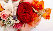 Brautstrauß mit Blutstropfen