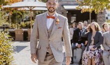 Der Einzug des Bräutigams in der deutsch-amerikanischen Trauzeremonie: Lenderstuben Balzhausen