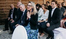 deutsch-französische Gäste bei Hochzeit Fasanerie München